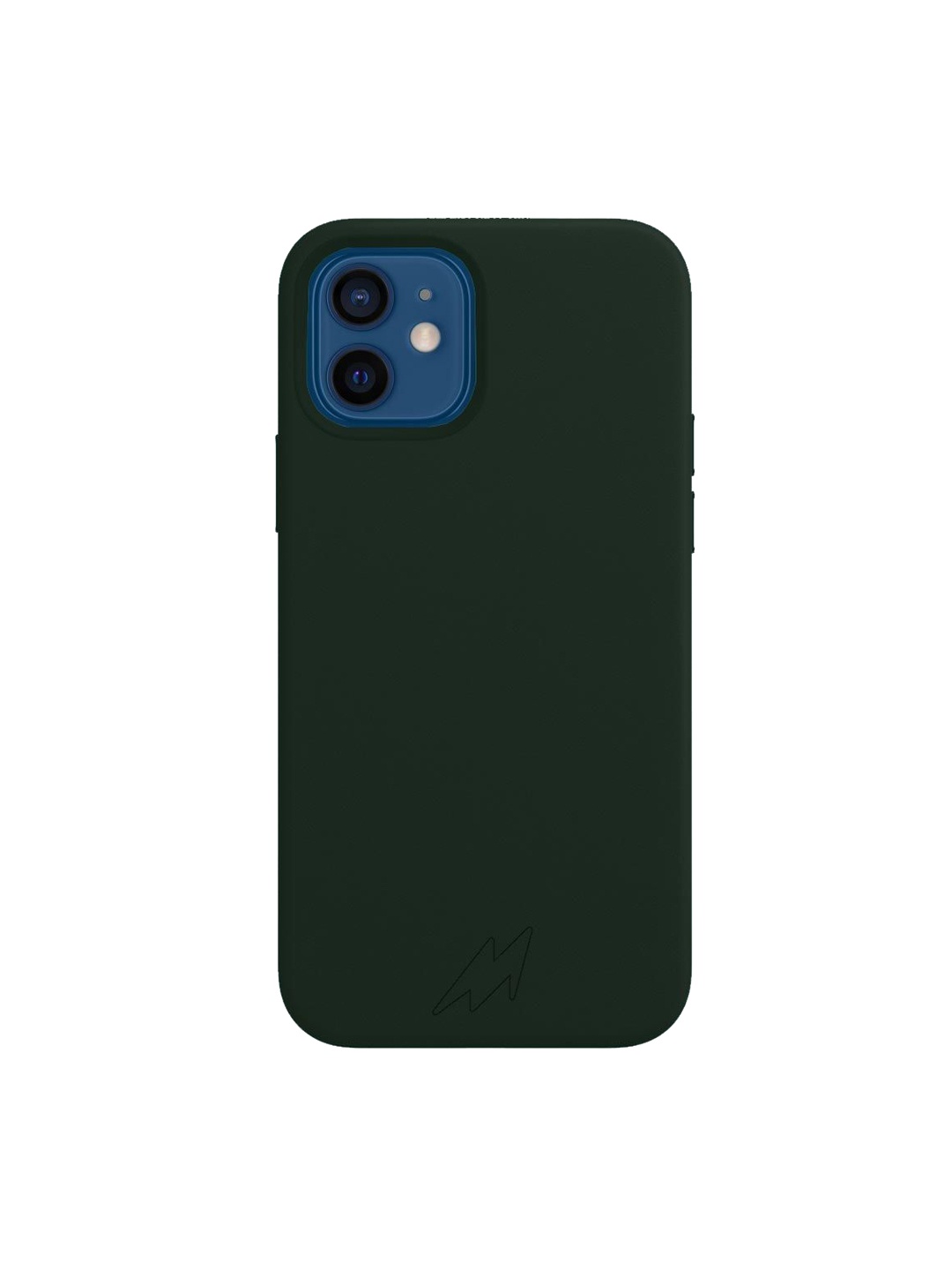 

macmerise Olive Green - Silicone iPhone 12 Mini Back Case, Multi