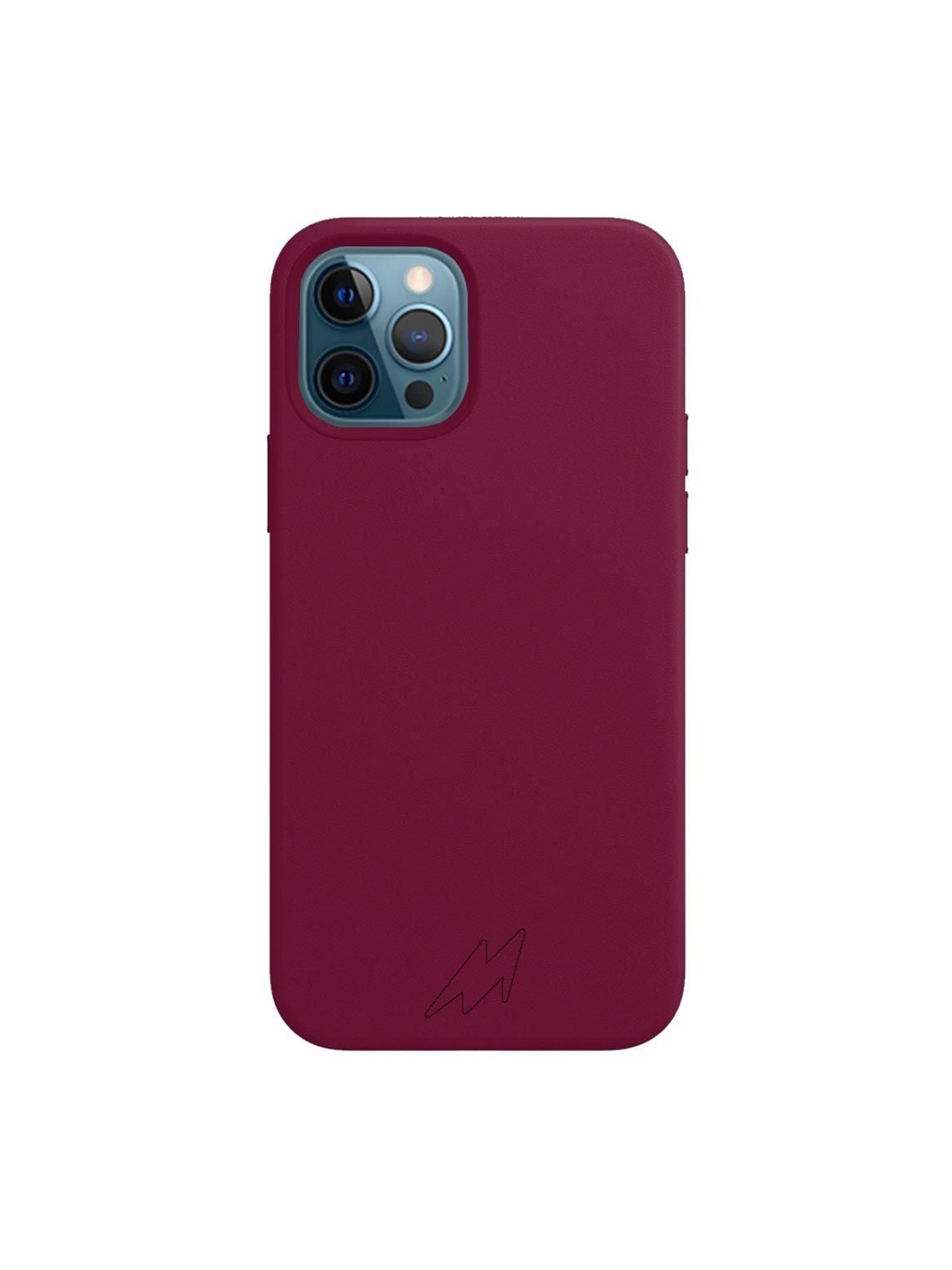 

macmerise Burgundy Solid iPhone 12 Pro Back Case