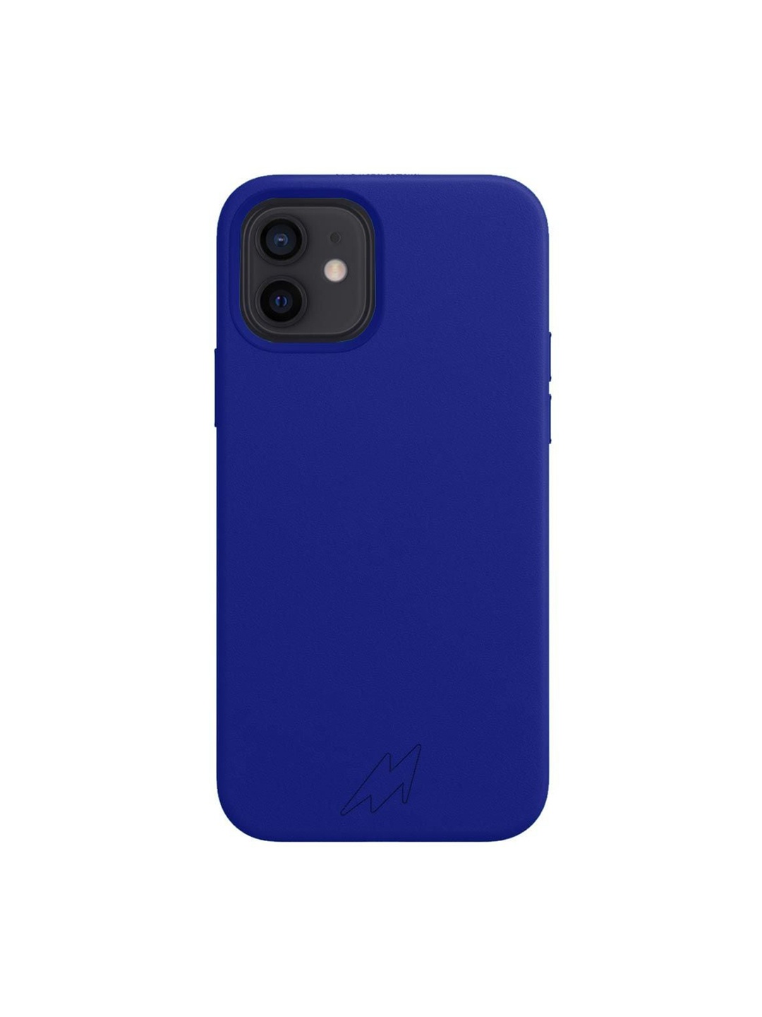 

macmerise Blue Solid Silicone iPhone 12 Back Case