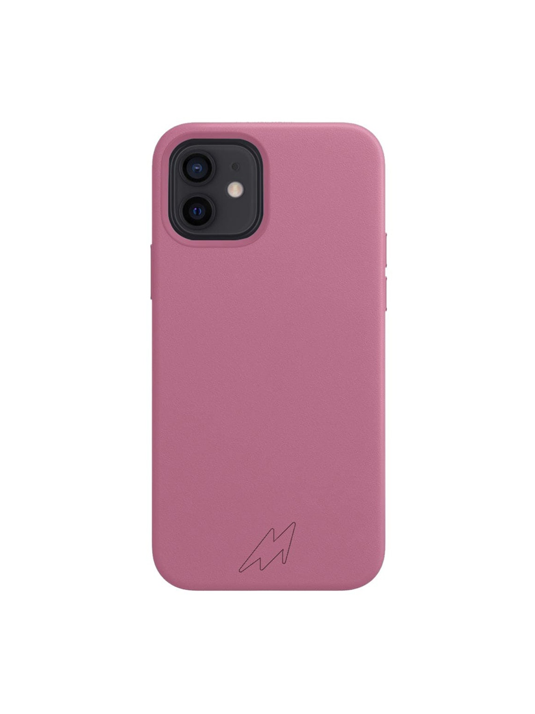 

macmerise Pink Solid iPhone 12 Back Case