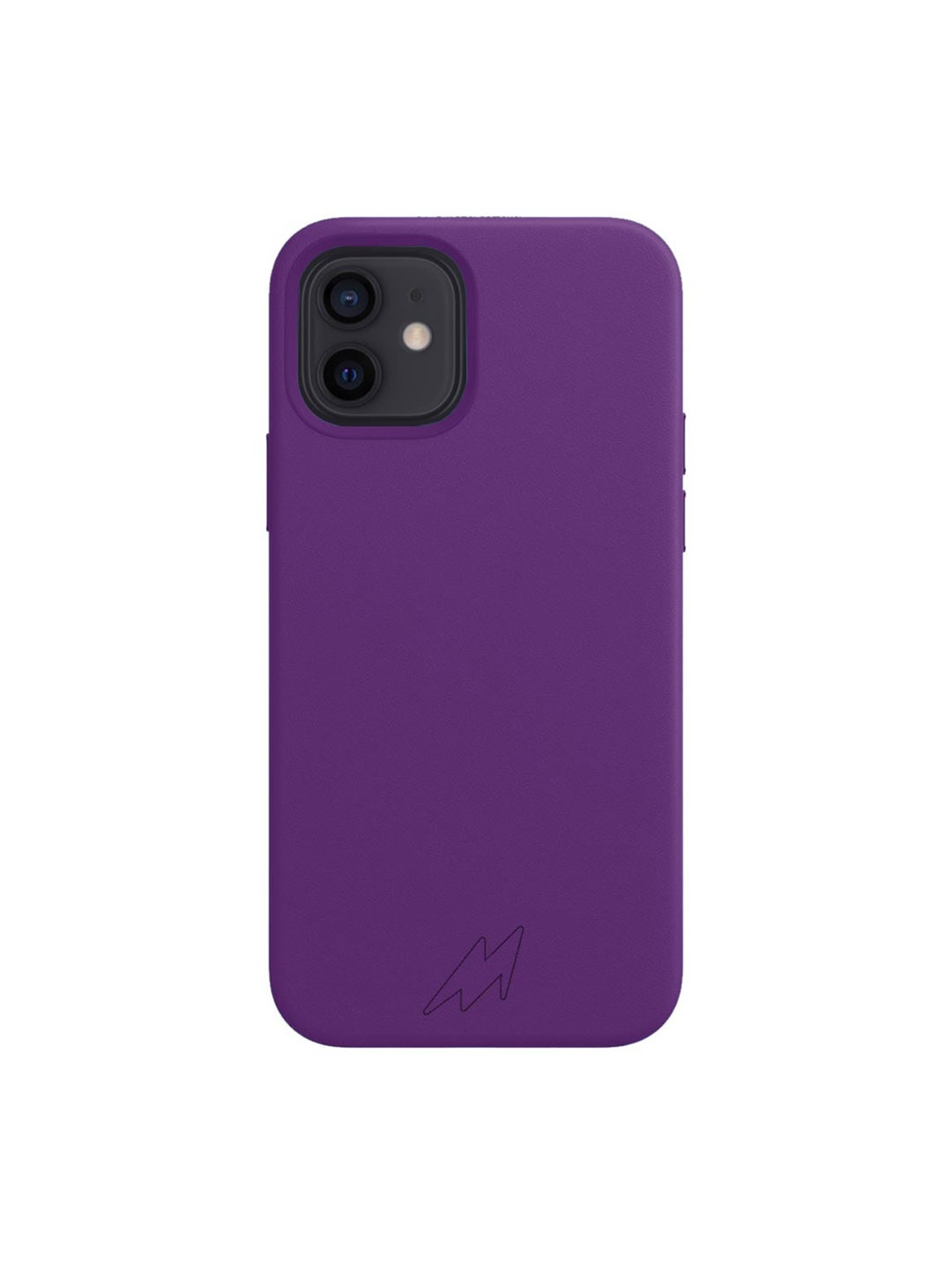 

macmerise purple Solid iPhone 12 Back Case