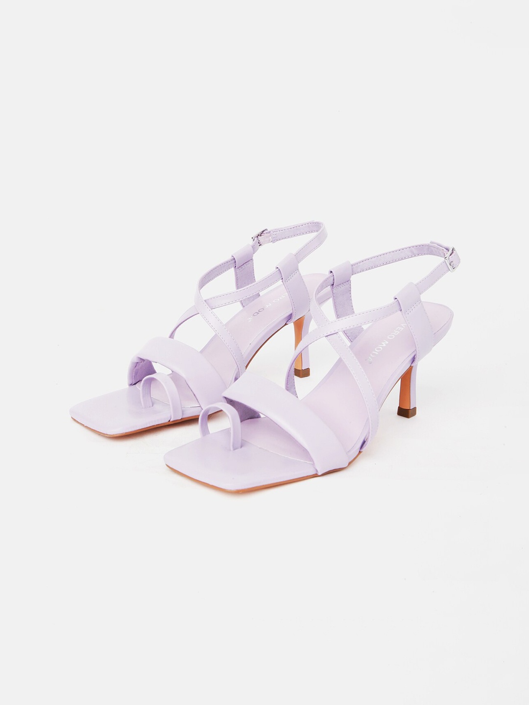 

Vero Moda Purple Heels with Buckles