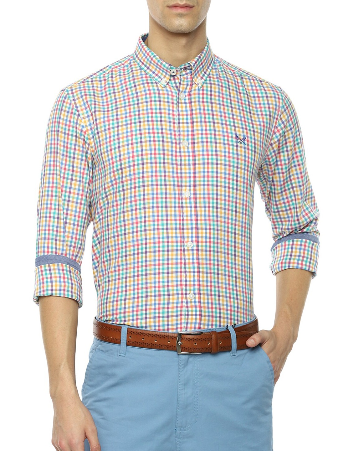 

Crew Clothing Men Multicoloured Checked Casual Shirt, Multi