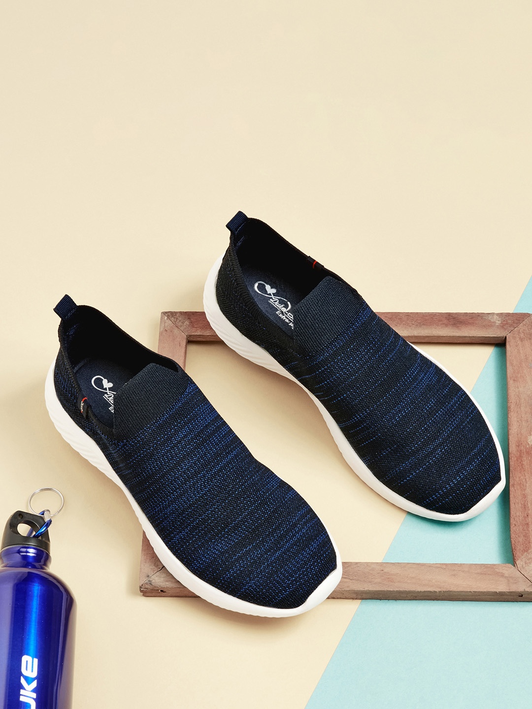 

Duke Women Navy Blue Textile Running Shoes