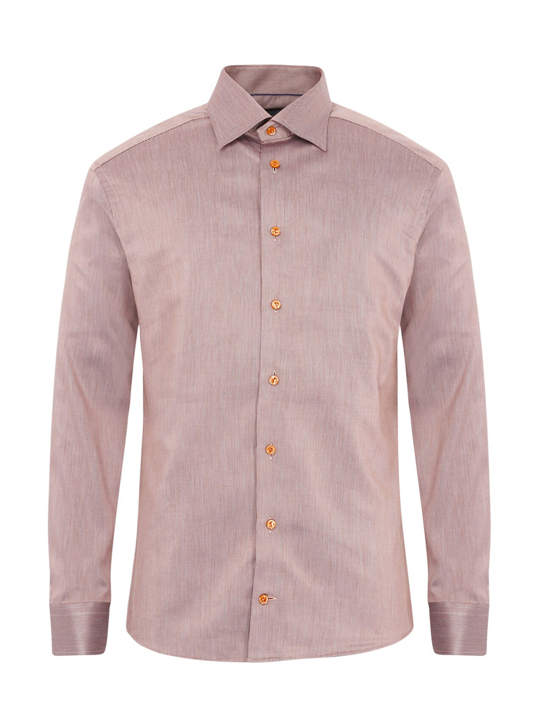 

Eton Men Orange Micro Ditsy Printed Casual Shirt
