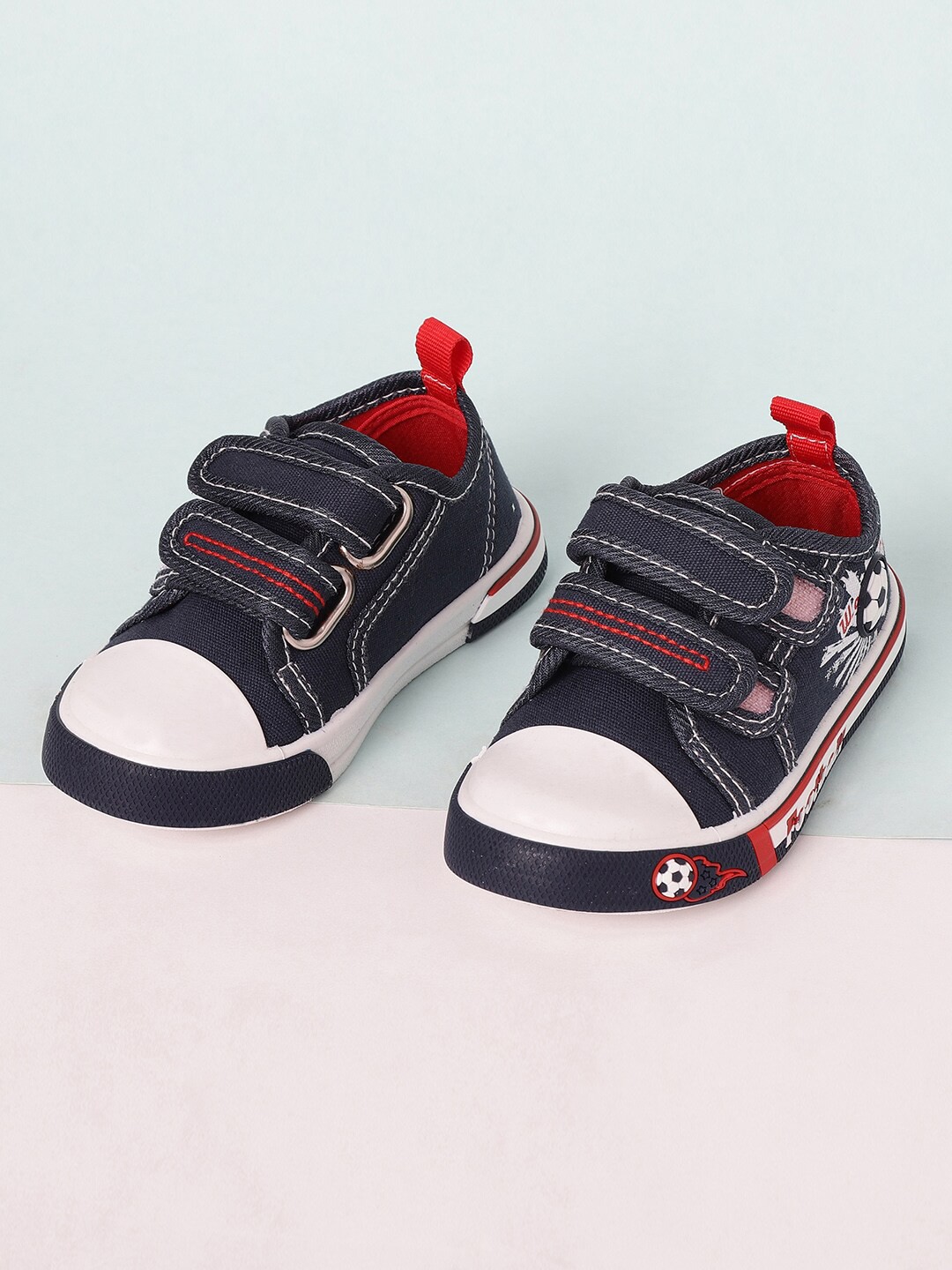 

max Boys Navy Blue Printed Sneakers