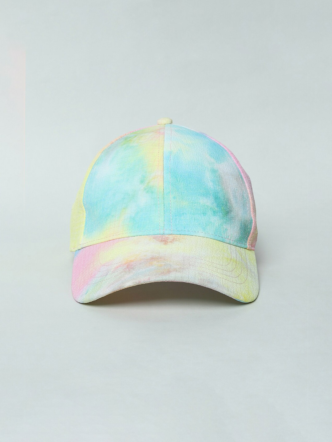 

ONLY Women Blue & Yellow Printed Baseball Cap
