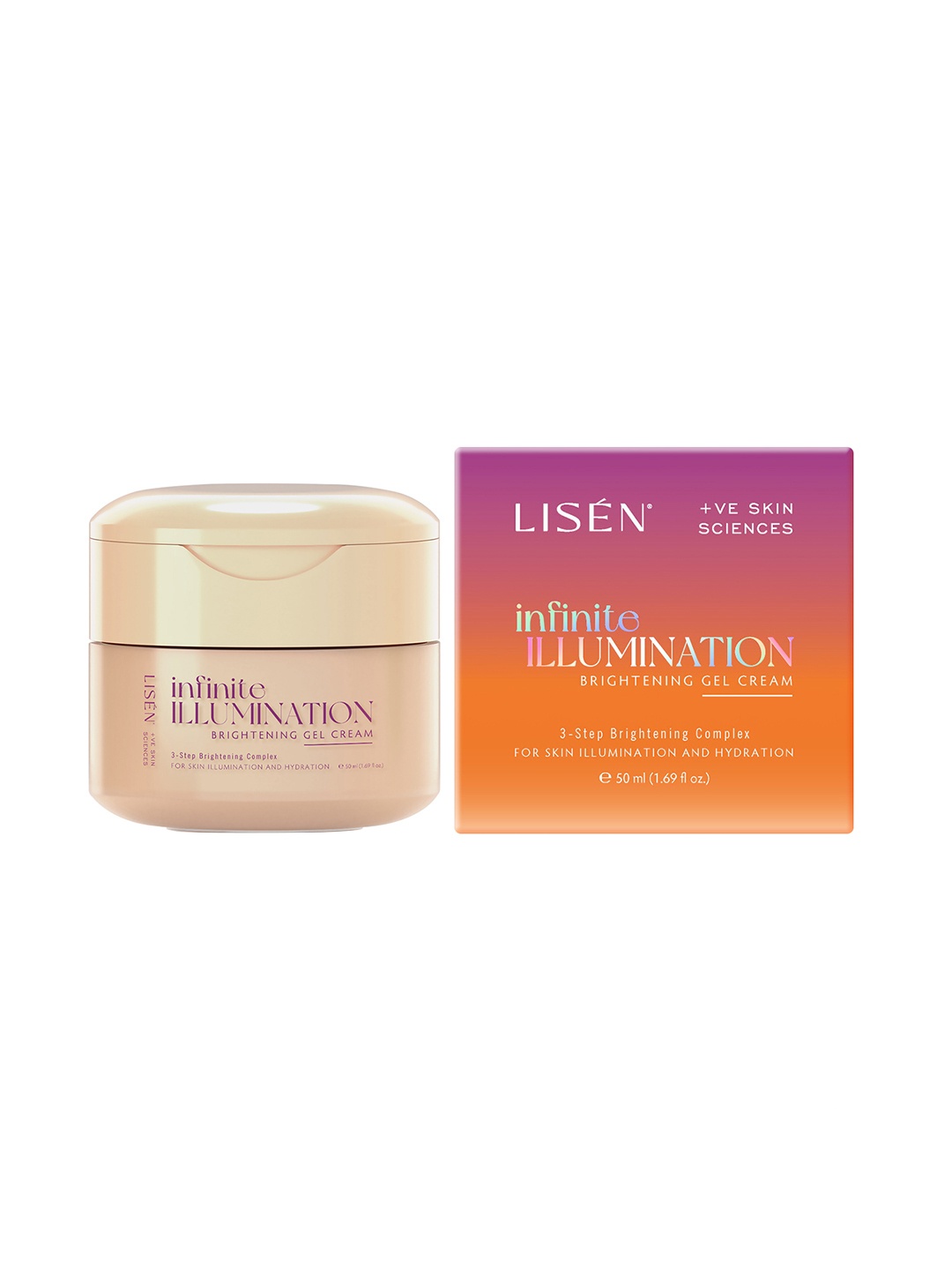 

LISEN Infinite Illumination Brightening Gel Cream for Skin Illumination - 50 ml, Beige