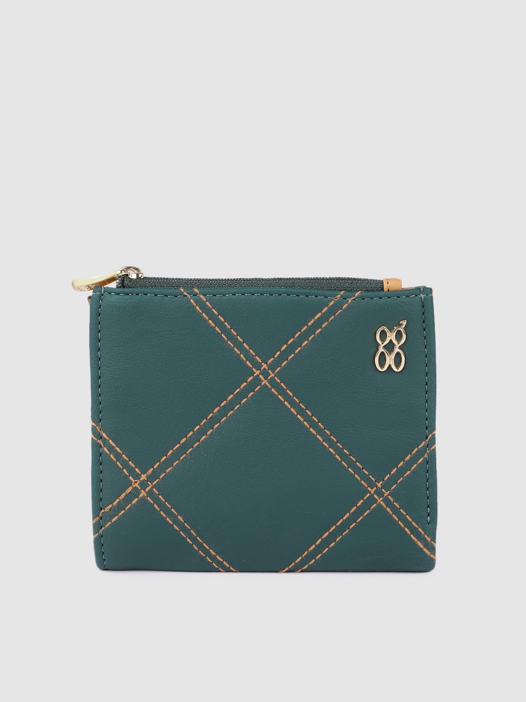 

Baggit Women Teal Green Solid Two Fold Wallet