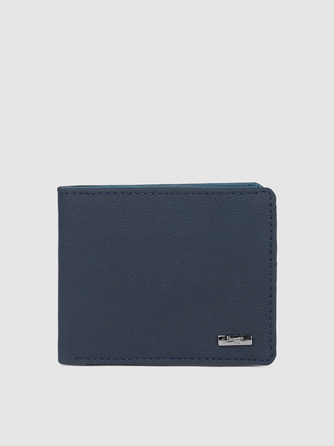 

Baggit Men Blue Solid Two Fold Wallet