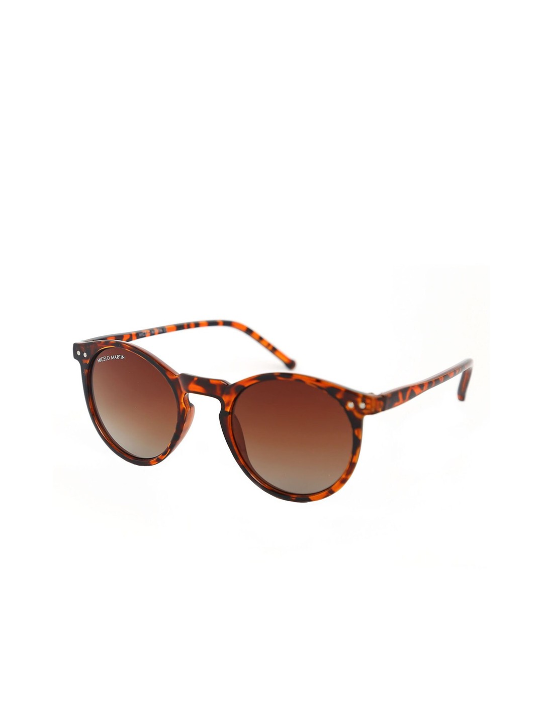 

Micelo Martin Women Brown Lens & Black Round Sunglasses with UV Protected Lens MM2004 C1