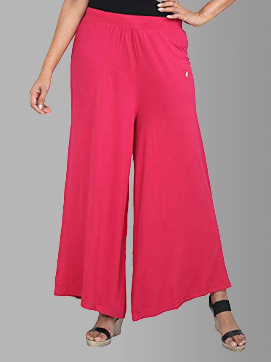 

Feather Soft Elite Women Magenta Knitted Palazzos
