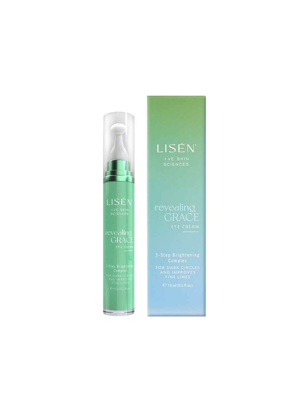 

LISEN Revealing Grace Eye Cream To Reduce Dark Circles Puffiness Fine Lines & Wrinkles15ml, Green