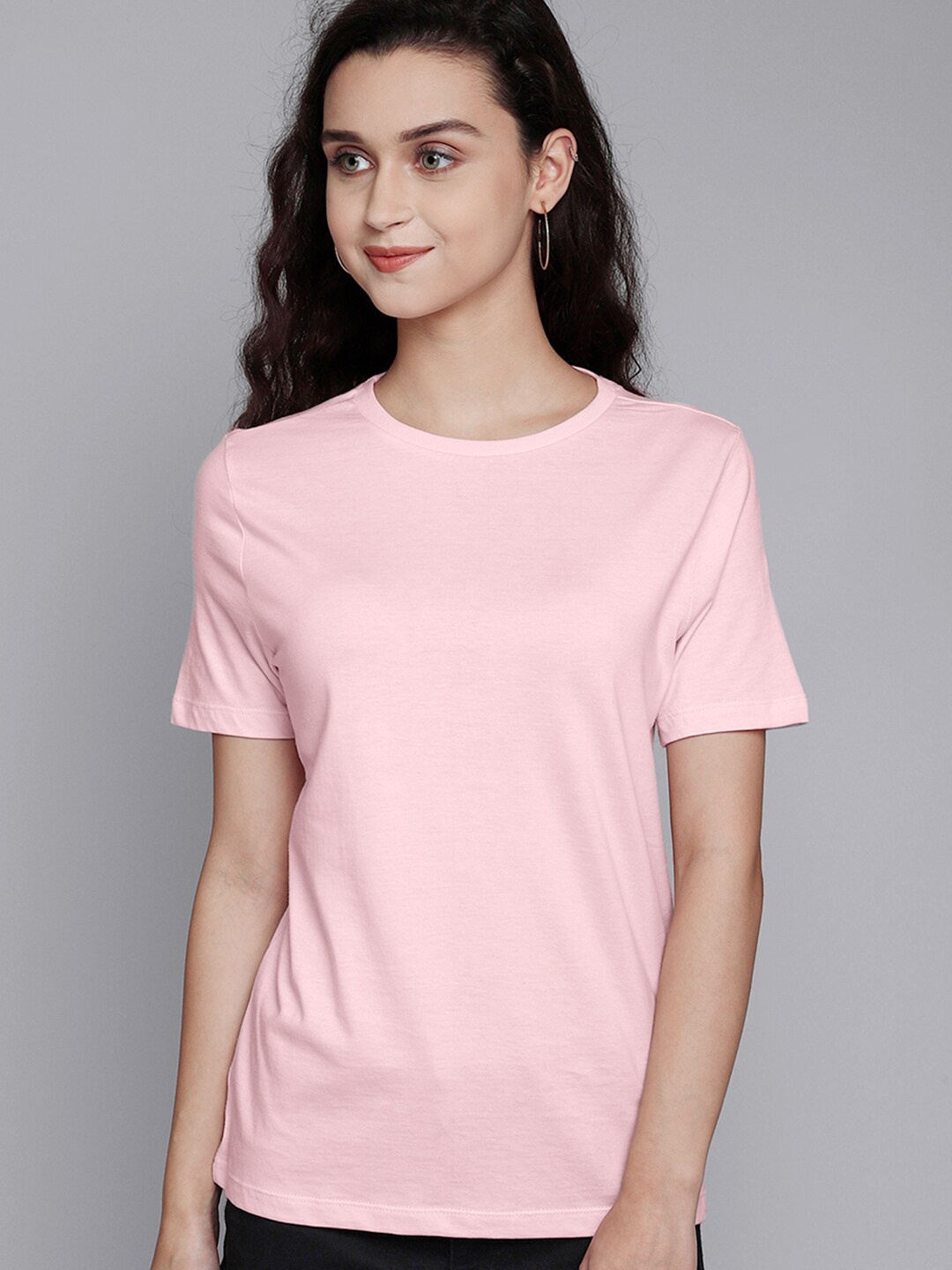 

Free Authority Women Pink Cotton T-shirt