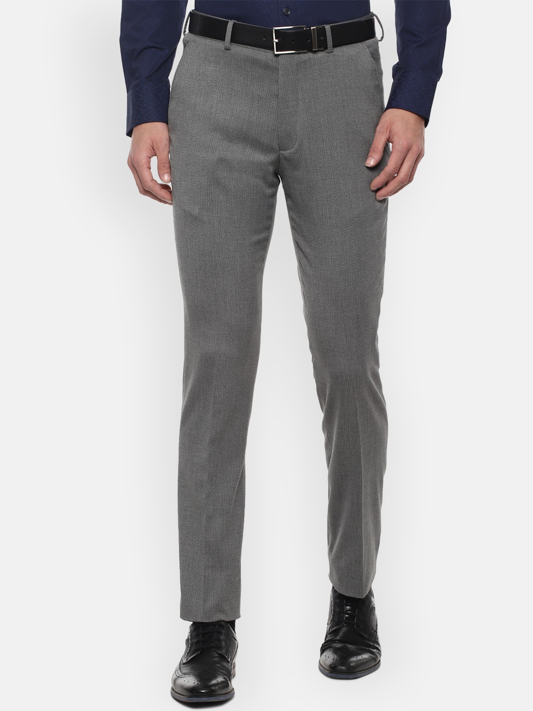 

Louis Philippe Men Grey Slim Fit Formal Trouser