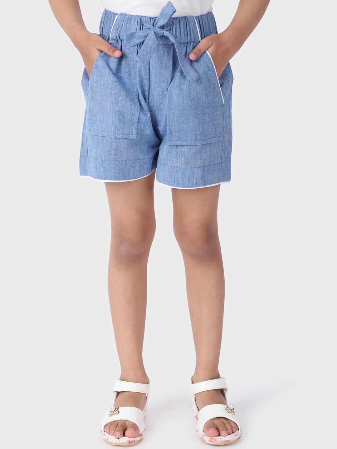 

Fabindia Girls Blue Shorts