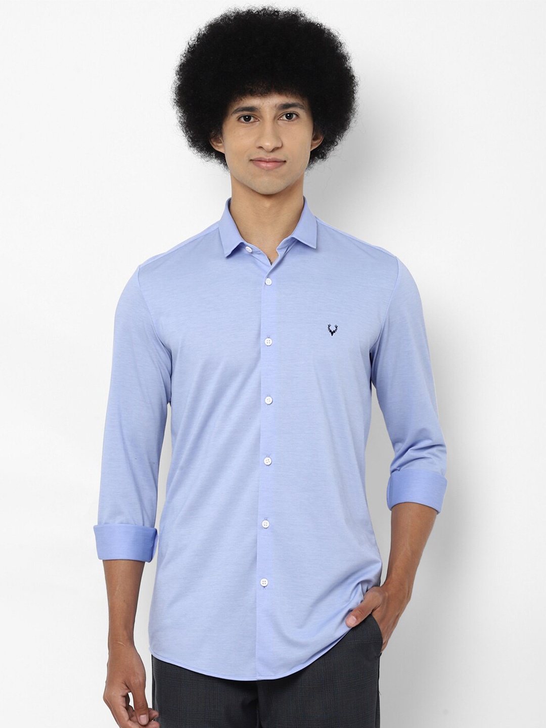 

Allen Solly Men Blue Slim Fit Casual Shirt