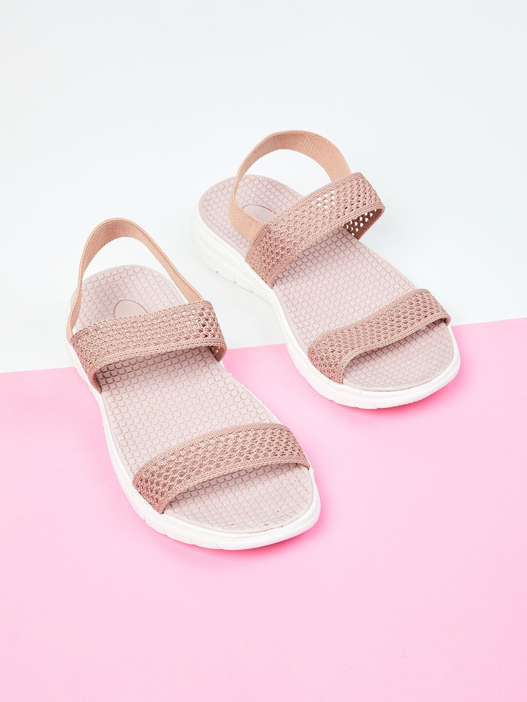 

max Girls Open Toe Flats, Pink