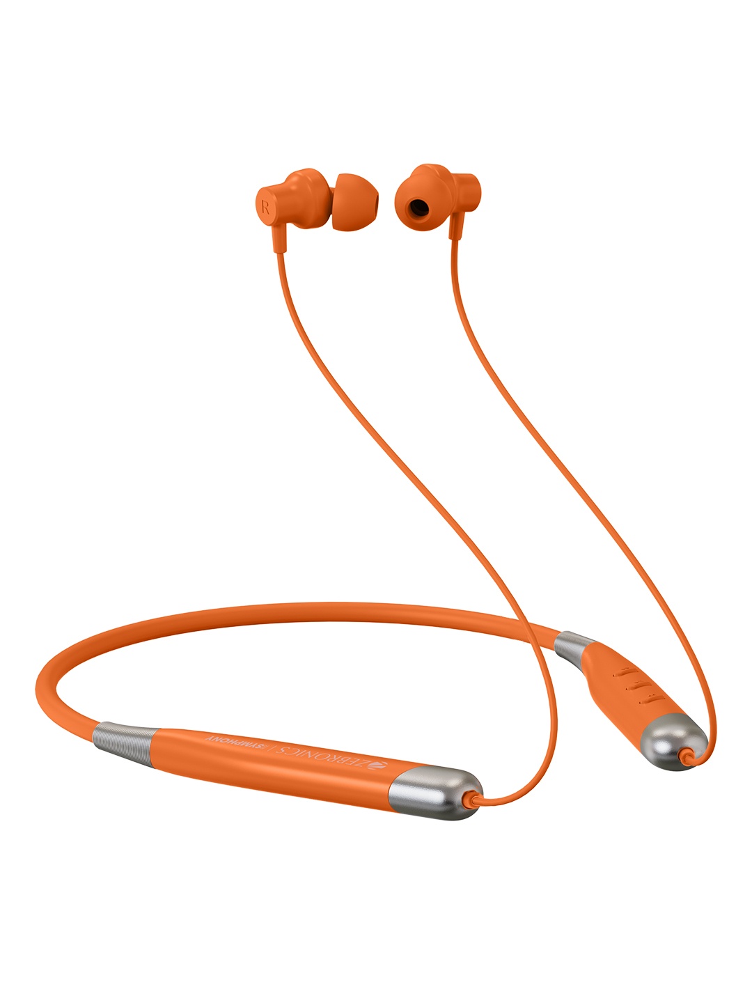 

ZEBRONICS Zeb-Symphony Wireless Neckband Earphone with BT v5.2 - Orange