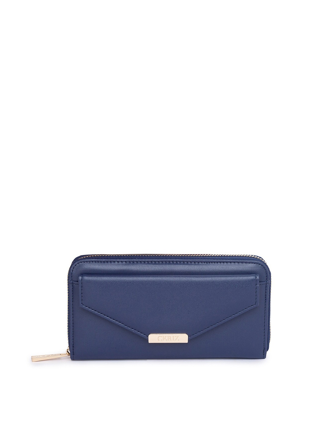 

CERIZ Women Navy Blue Zip Around Wallet