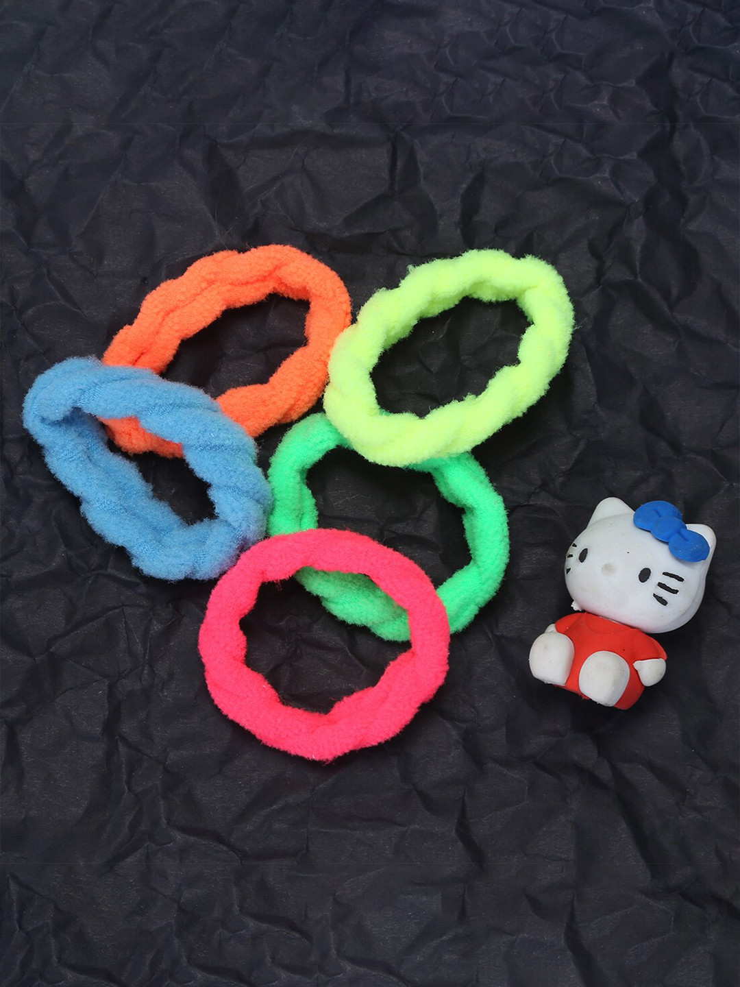 

Jewelz Girls Multi Set of 5 Lace Ponytail Holders