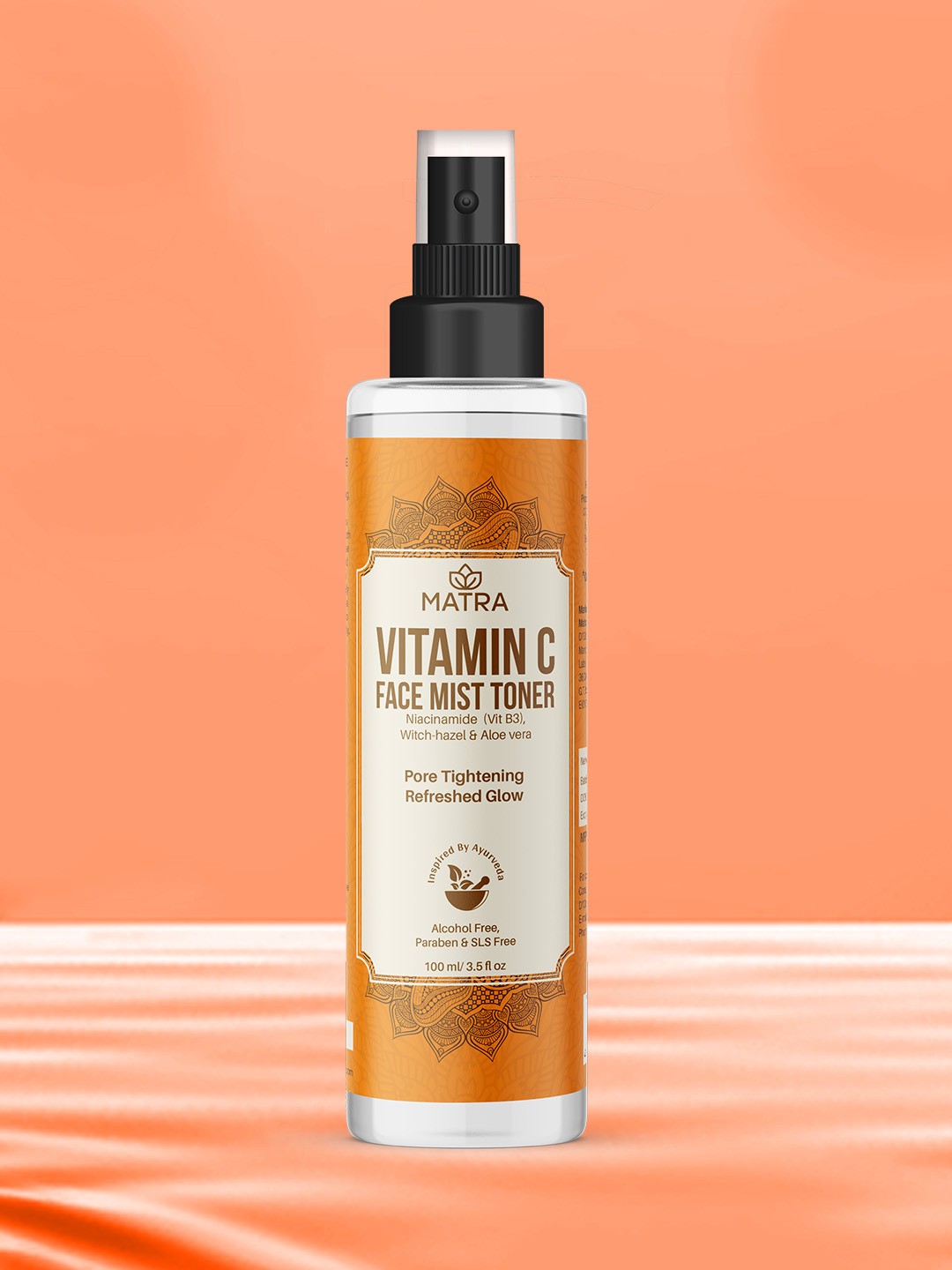 

MATRA Vitamin C Pore Tightening & Refreshed Glow Face Mist Toner - 100 ml, Orange