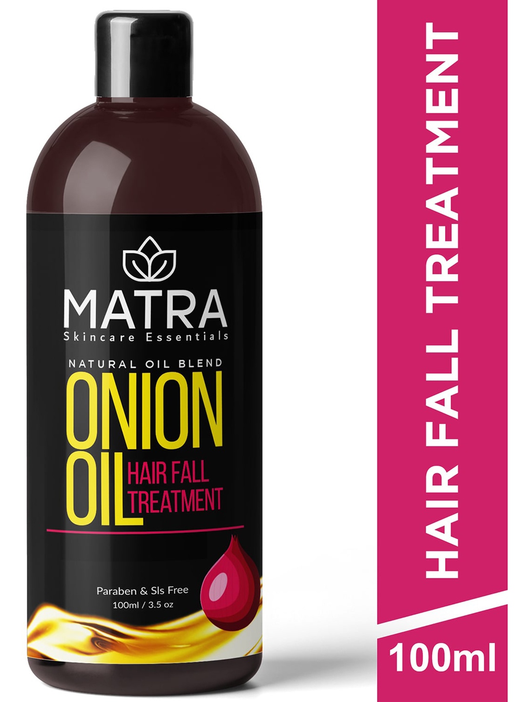 

MATRA Natural Oil Blend Hair Fall Treatment Onion Hair Growth Oil - 100 ml, Black