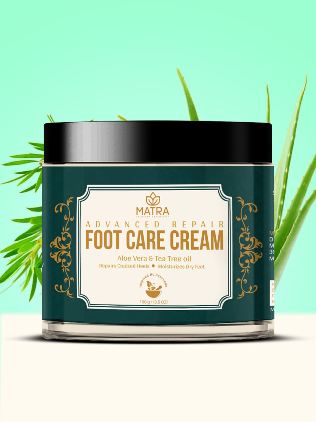 

MATRA Advanced Repair Aloe Vera & Tea Tree Oil Foot Care Cream - 100 g, Teal