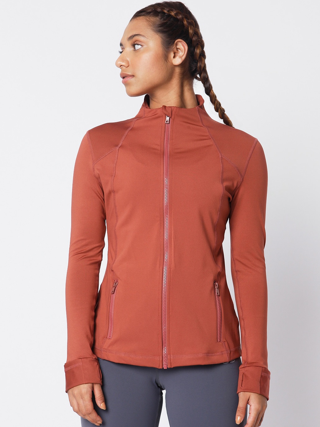 

Silvertraq Women Rust Sporty Jacket