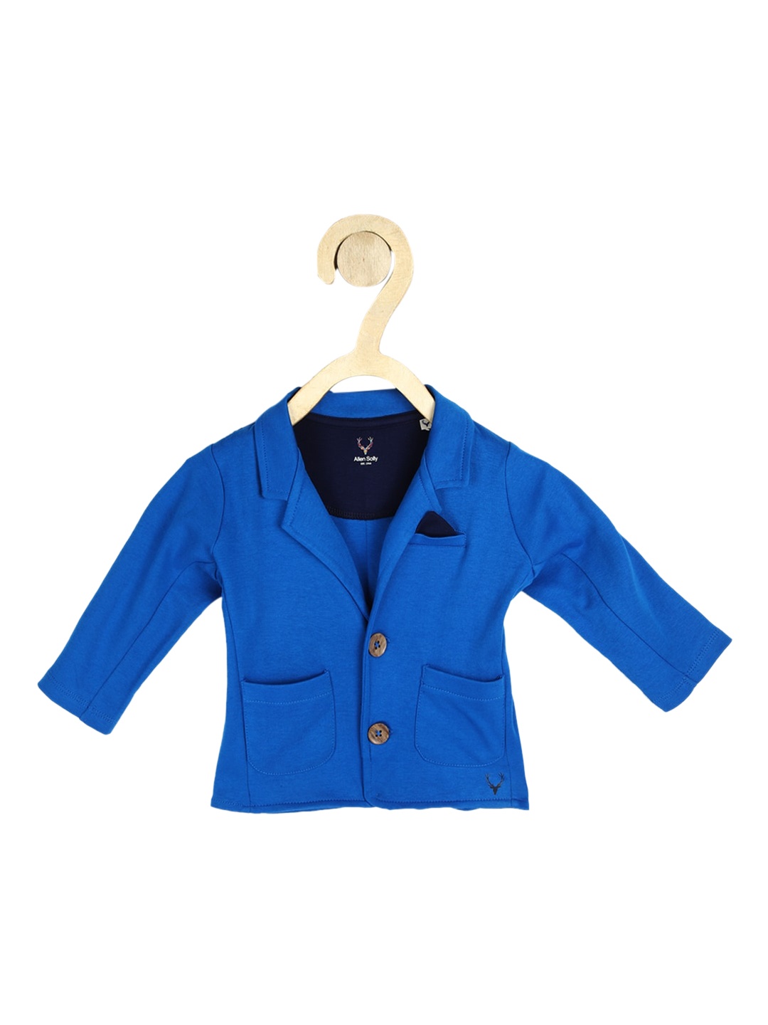 

Allen Solly Junior Boys Blue Cotton Blazer