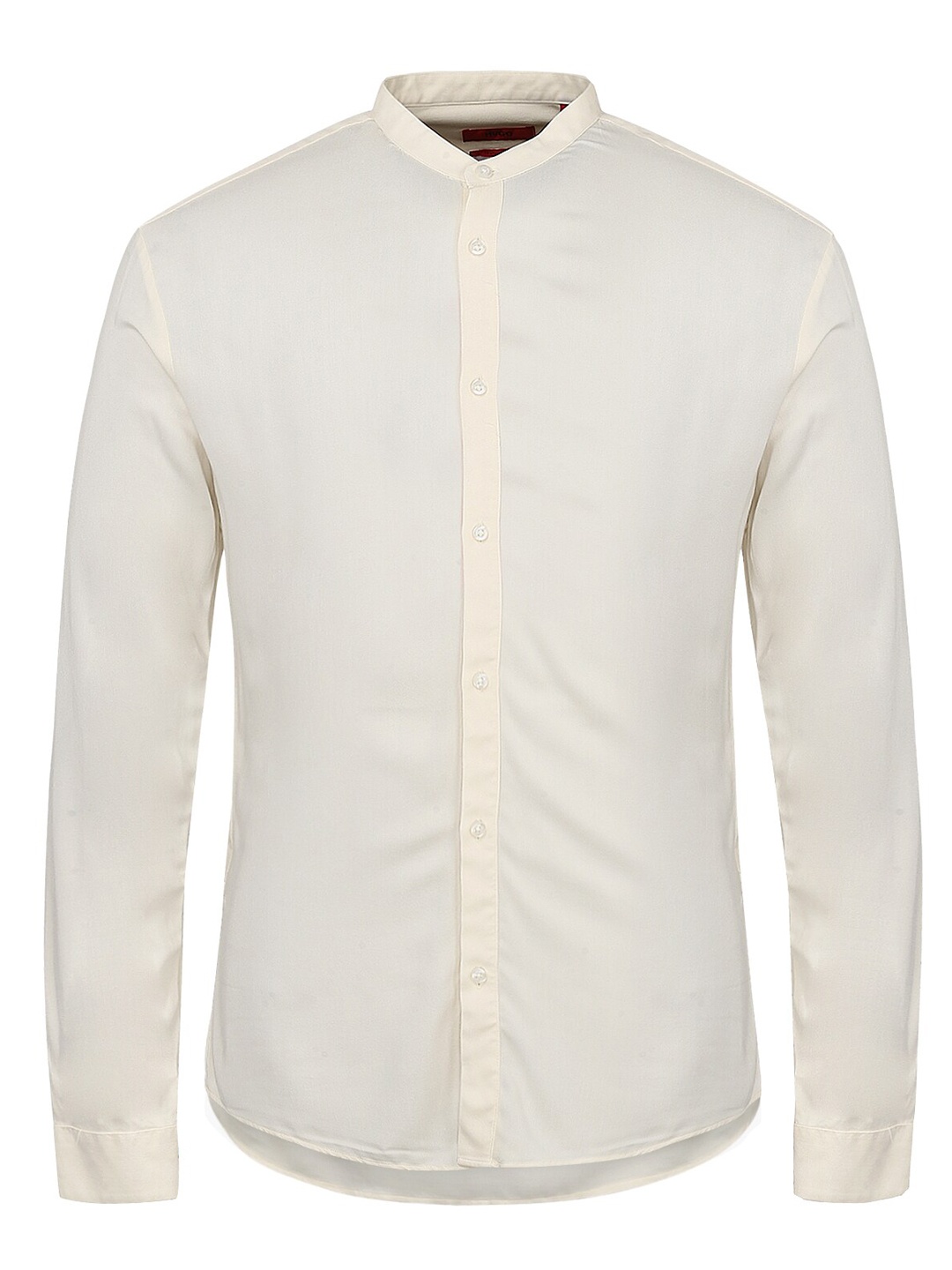 

HUGO Men Beige Regular Fit Solid Cotton Casual Shirt