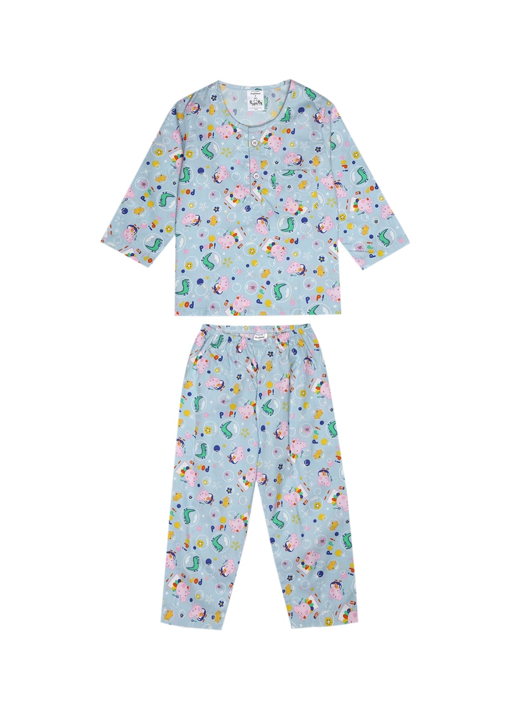 

shopbloom Unisex Kids Grey Sleepsuit