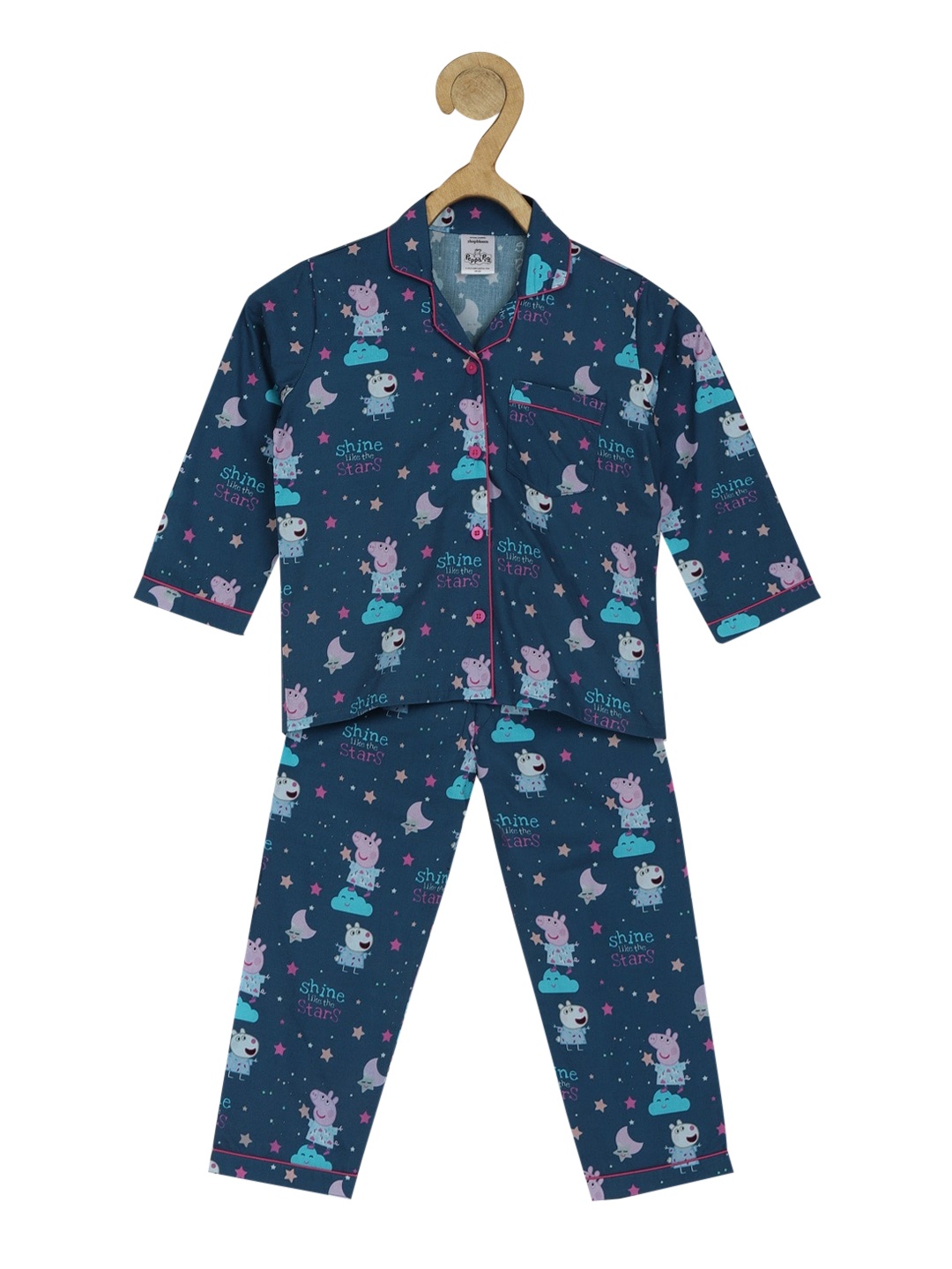 

shopbloom Kids Blue Peppa Pig Night suit