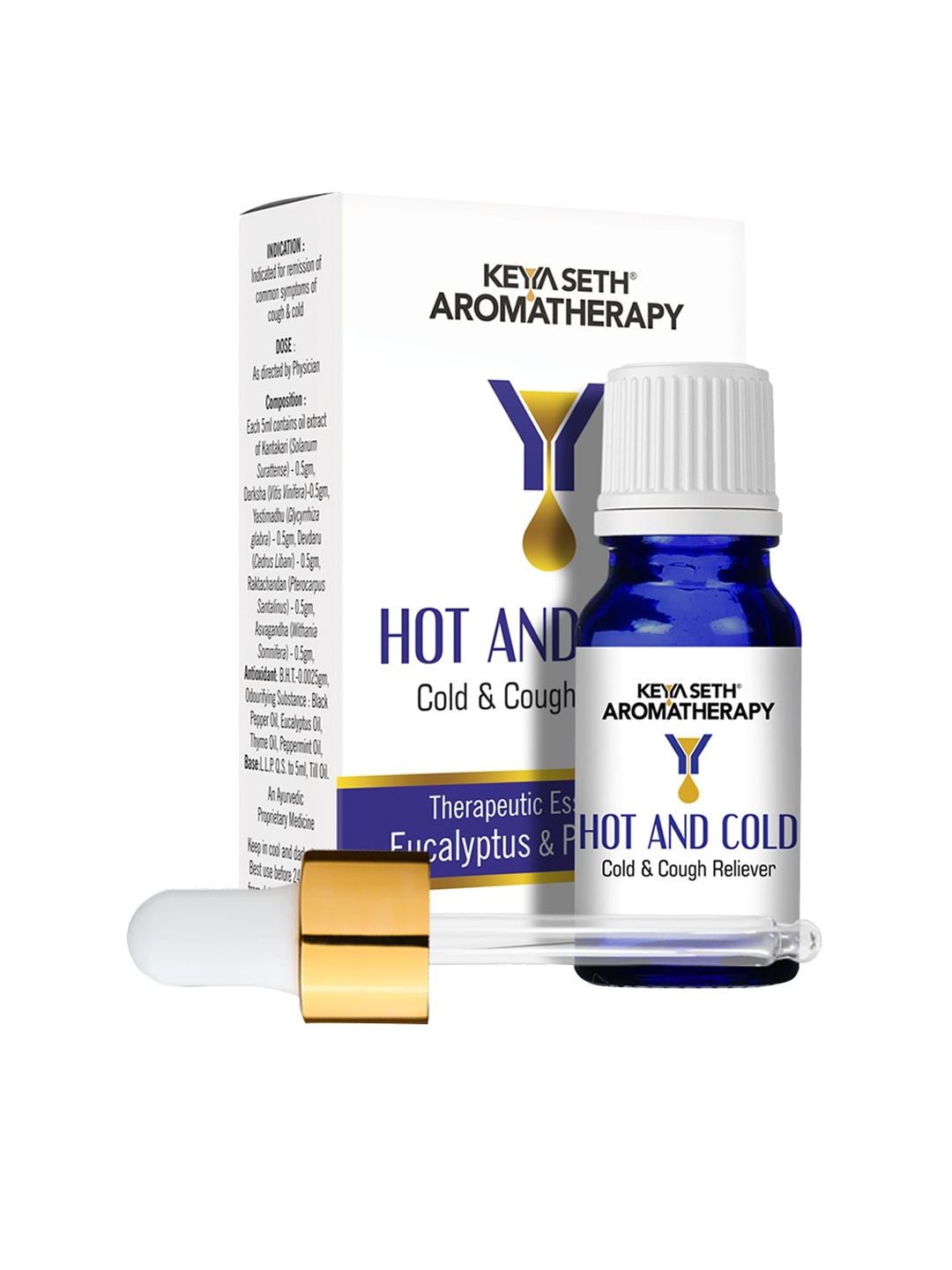 

KEYA SETH Blue Hot & Cold Congestion Reliever Essential Oil