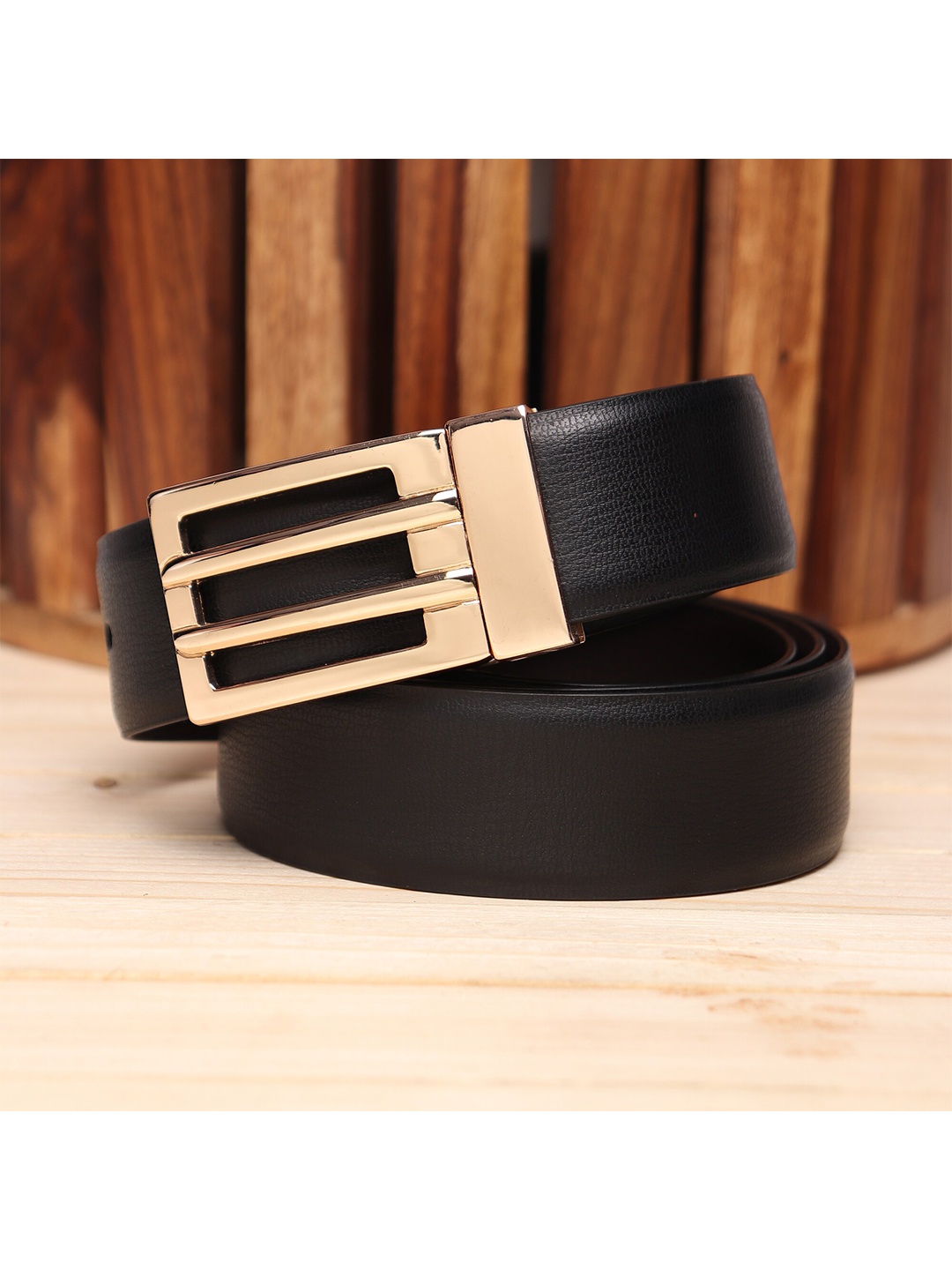 

Kastner Men Black Solid Formal Belt