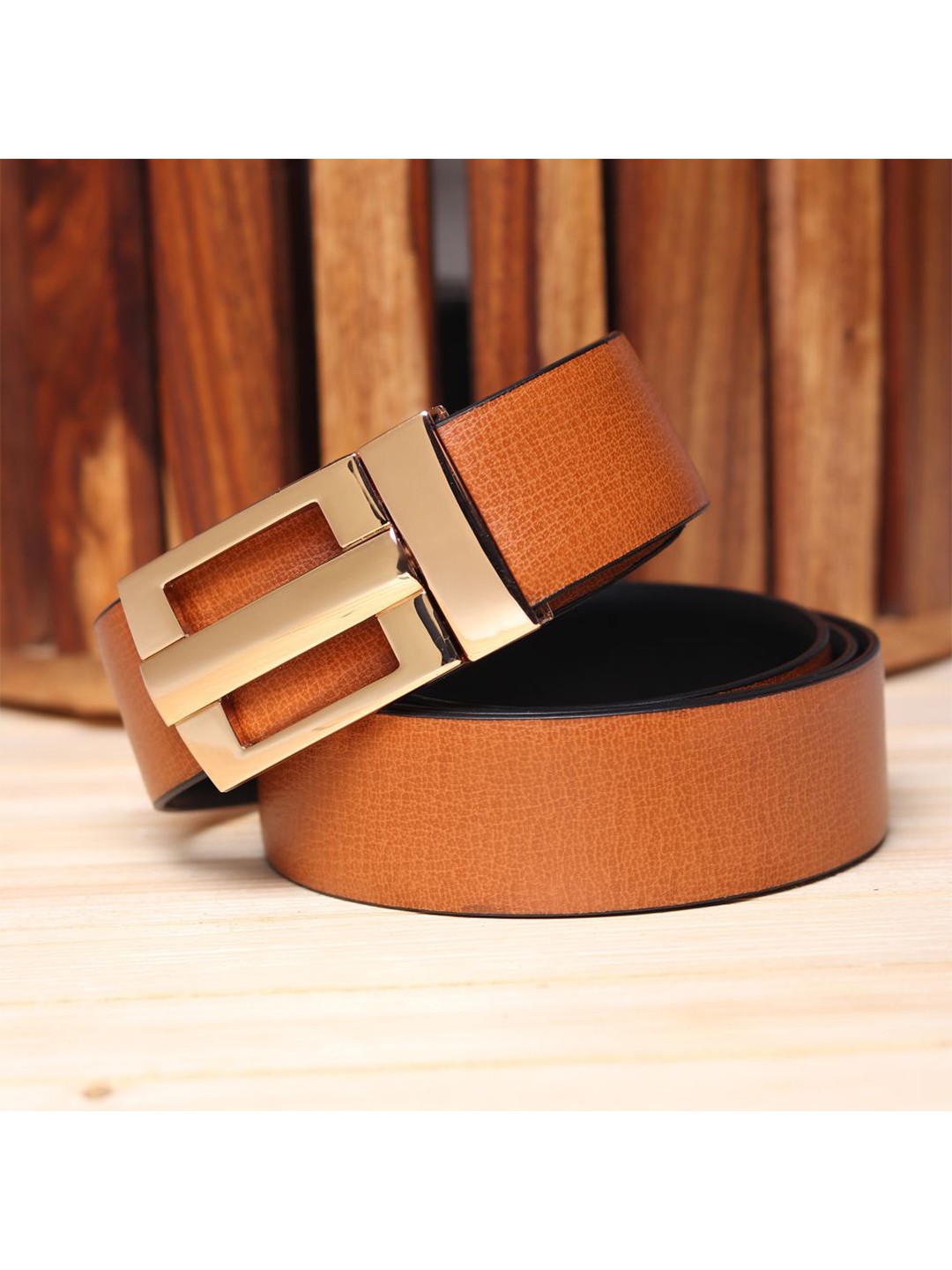 

Kastner Men Tan Brown Reversible Belt