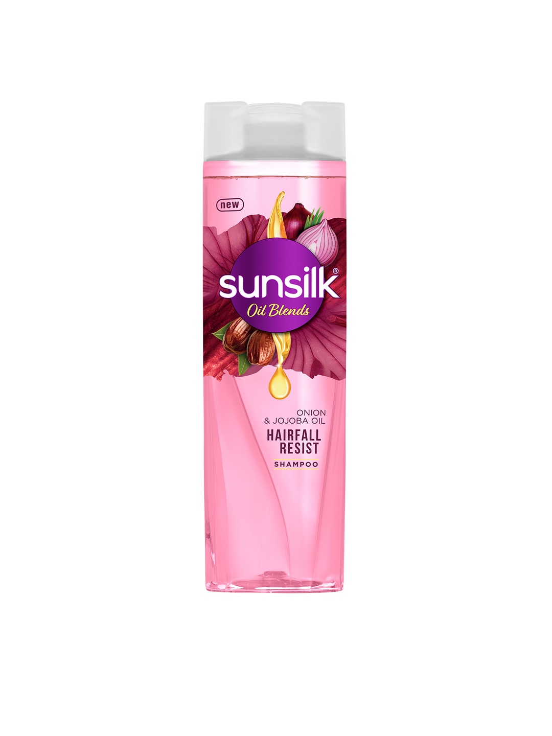 

Sunsilk Onion & Jojoba Oil Hairfall Shampoo for Long & Strong Hair - 370 ml, Pink