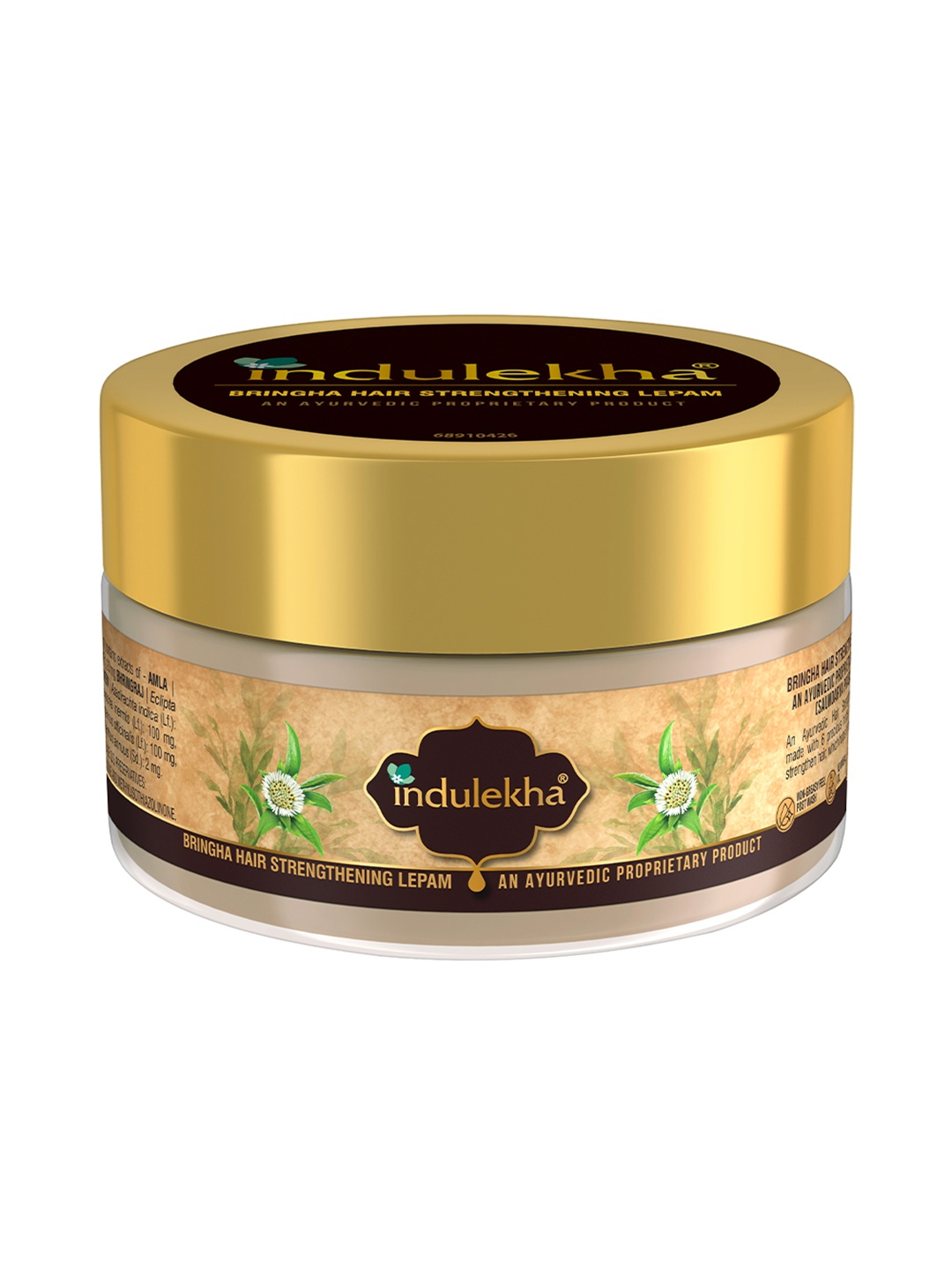 

indulekha Bringha Hair Strengthening Lepam - 200 ml, Beige
