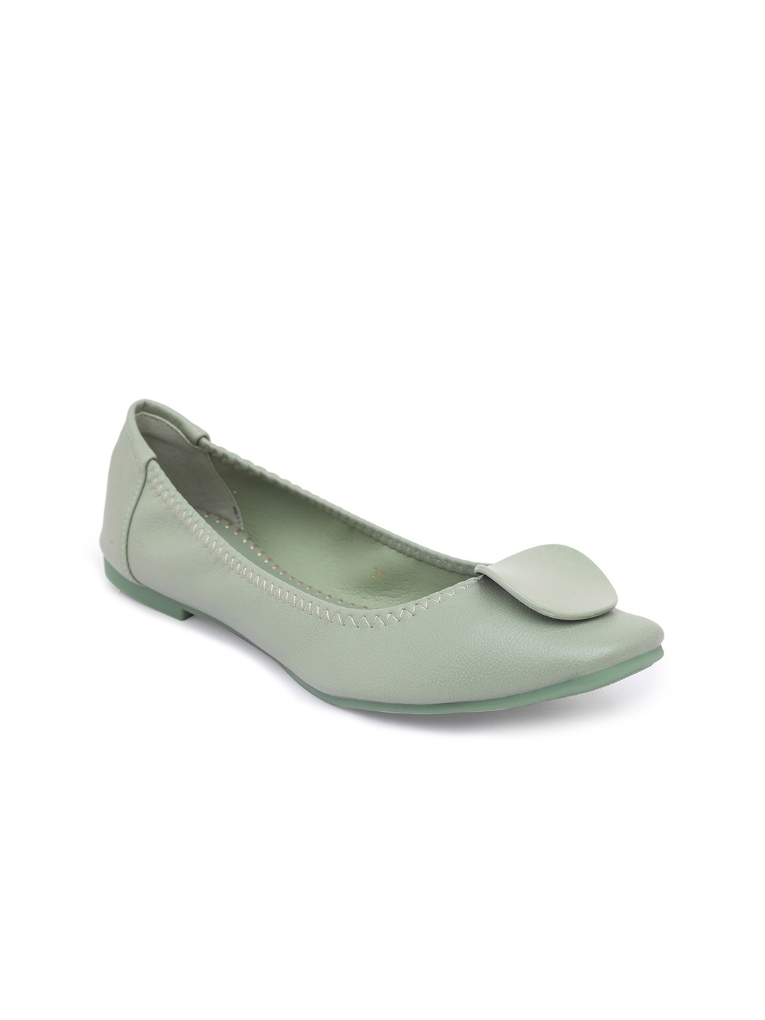 

CERIZ Women Mint Green Ballerinas Flats