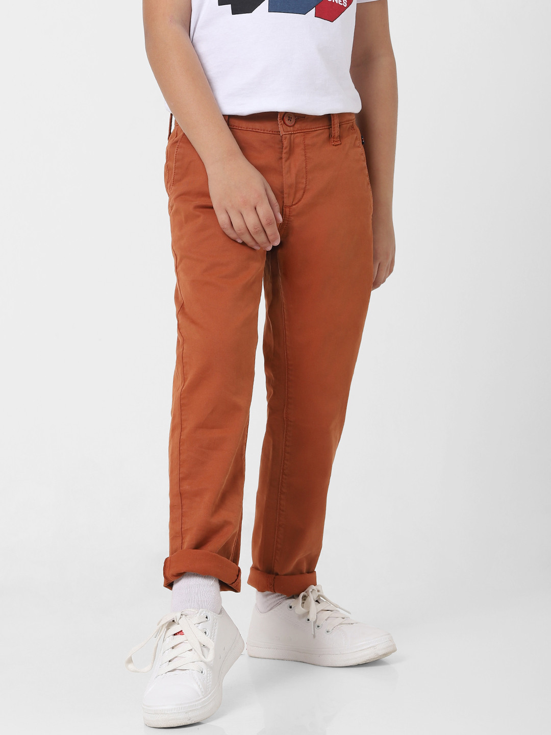 

Jack & Jones Boys Brown Cotton Chinos