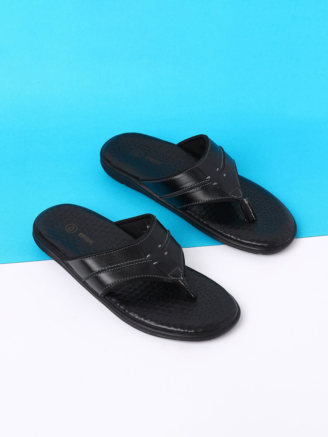 

max Men Black PU Comfort Sandals