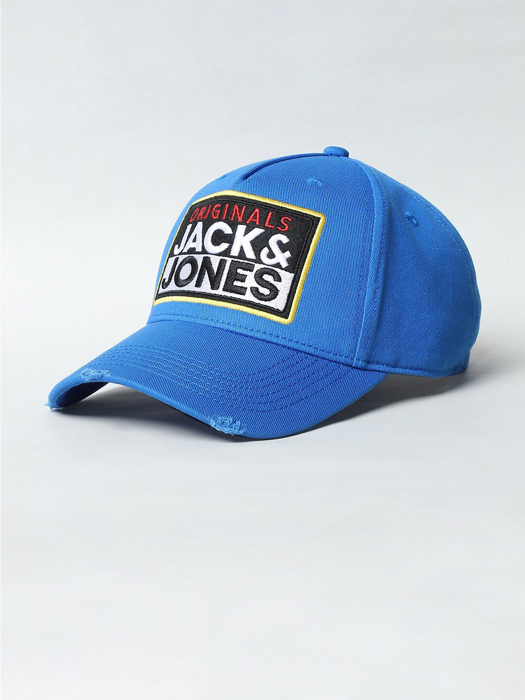 

Jack & Jones Men Blue & White Embroidered Baseball Cap