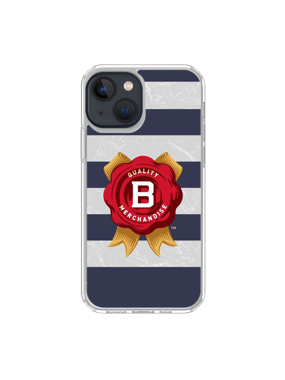 

macmerise Red & Blue Jim Beam Cabana Stripes Printed Sleek iPhone 13 Back Case