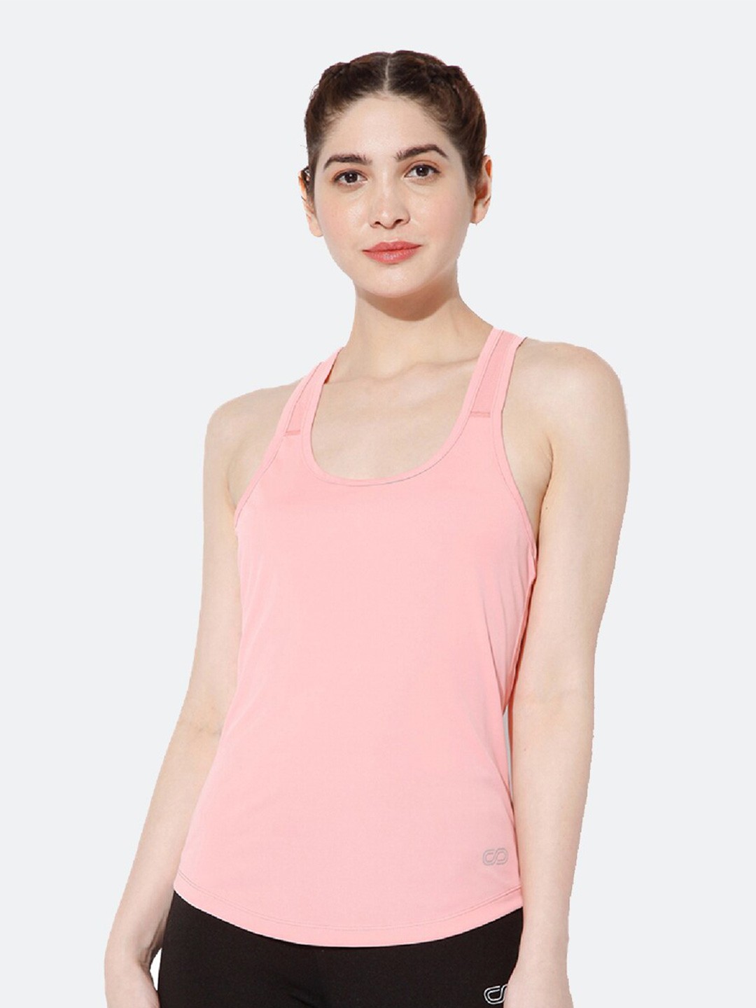 

Silvertraq Peach-Coloured Tank Top