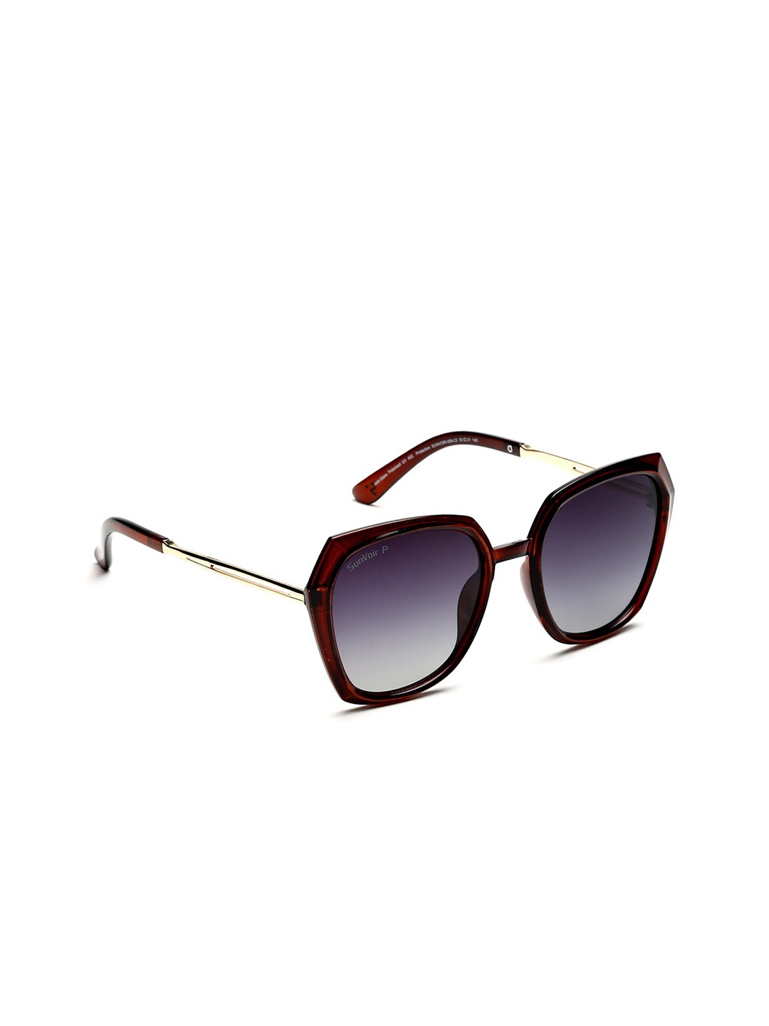 

SunVoir Unisex Brown Polarised Oversized Sunglasses SUNVOIR-009-C2