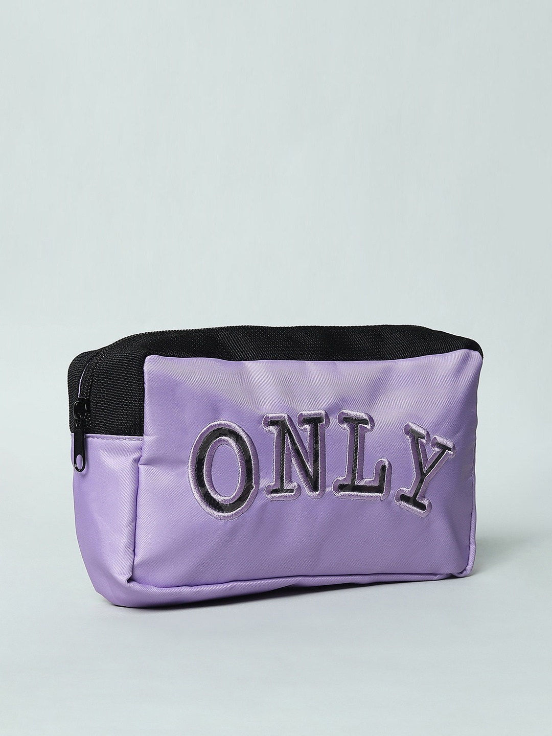 

ONLY Lavender Typography Embroidered Toiletry Pouch