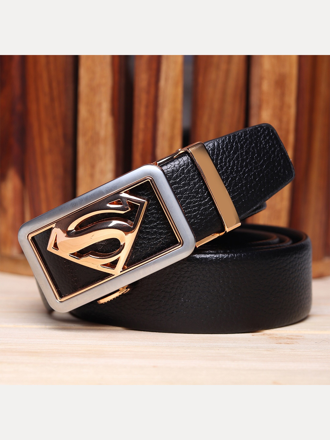 

Kastner Men Black Textured Formal Belt