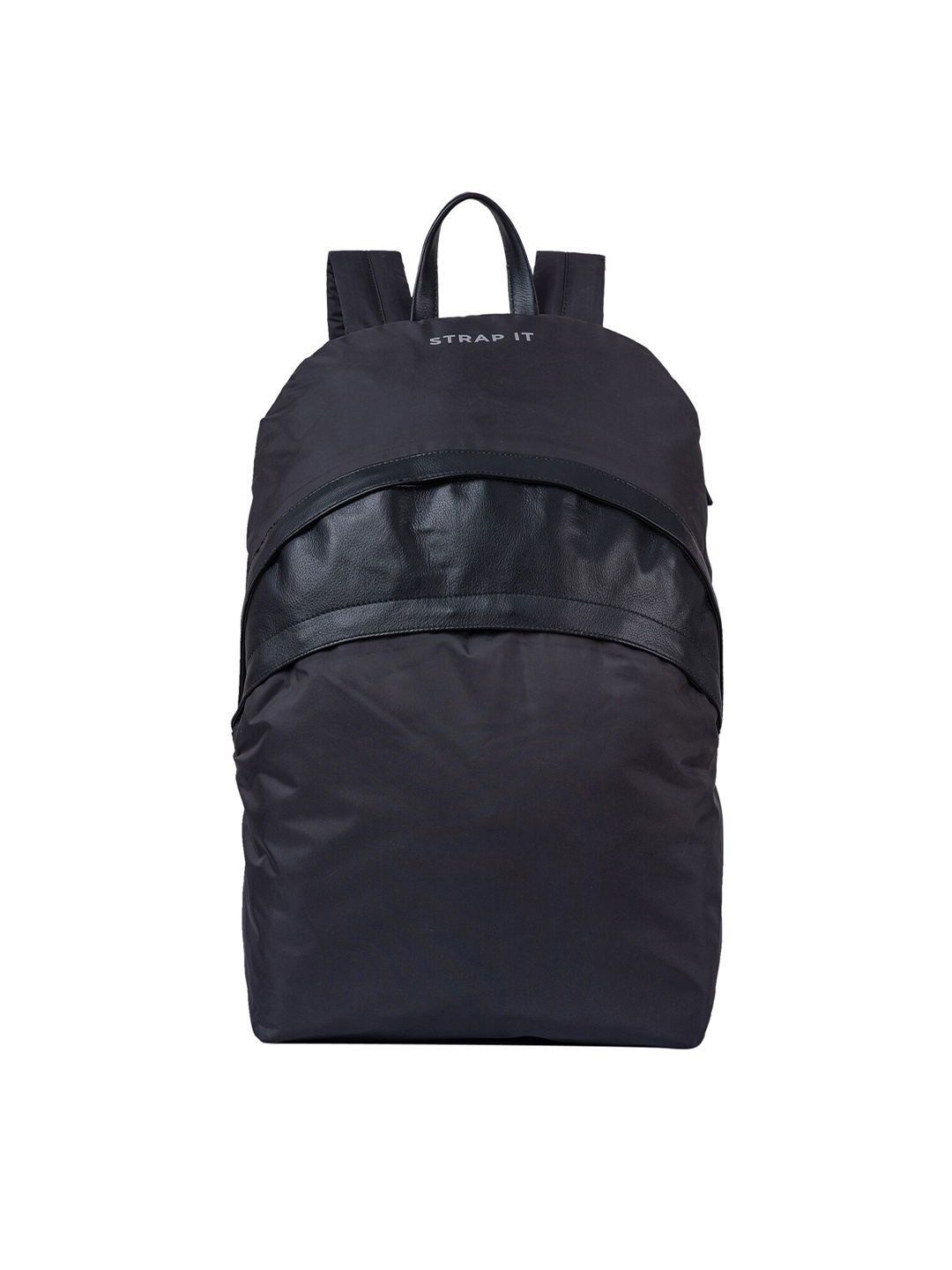 

STRAP IT Unisex Black Water Resistant 15 Inch Laptop Backpack
