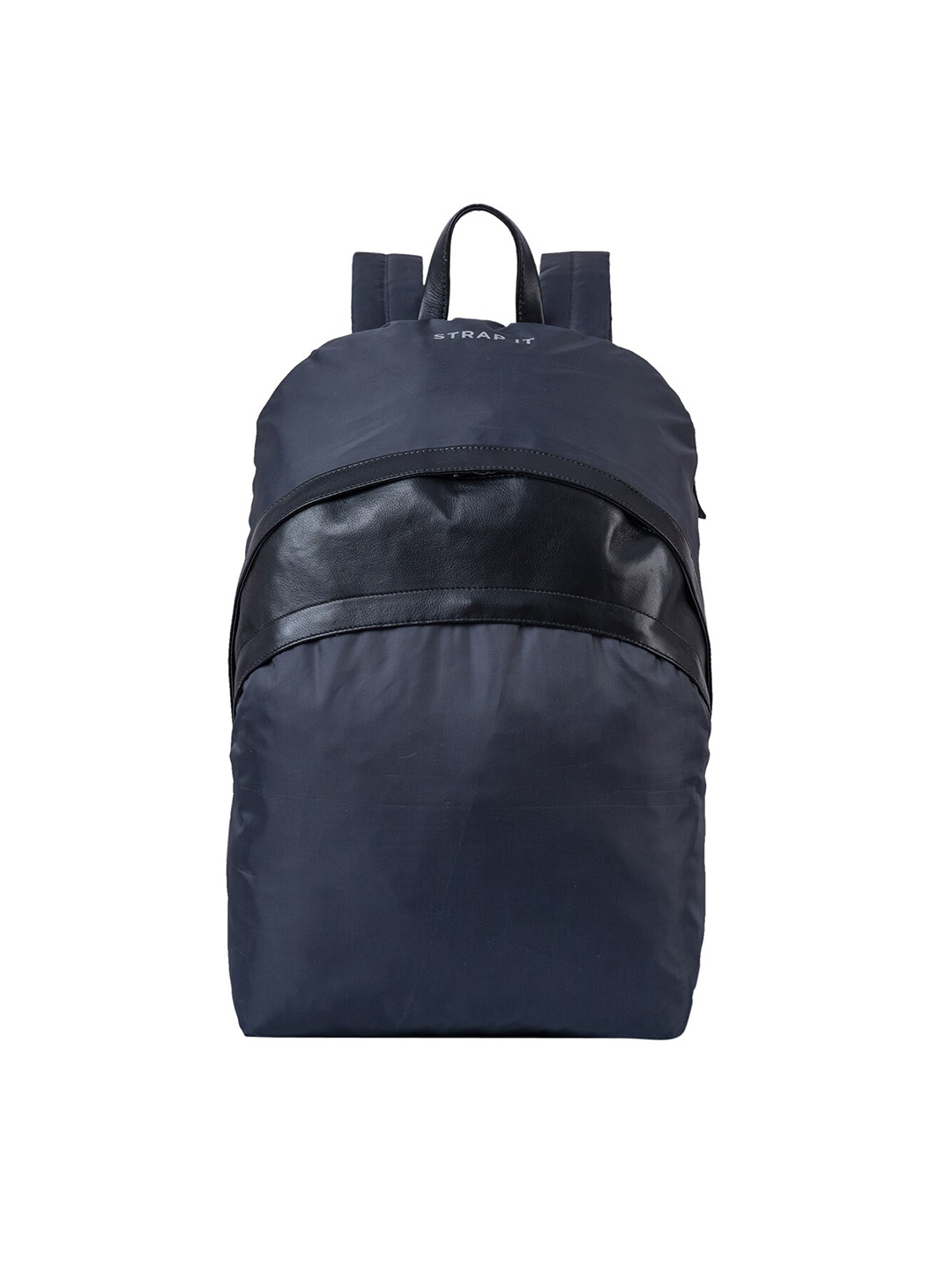 

STRAP IT Unisex Grey Solid Water Resistant Laptop Backpack with Shoe Pocket
