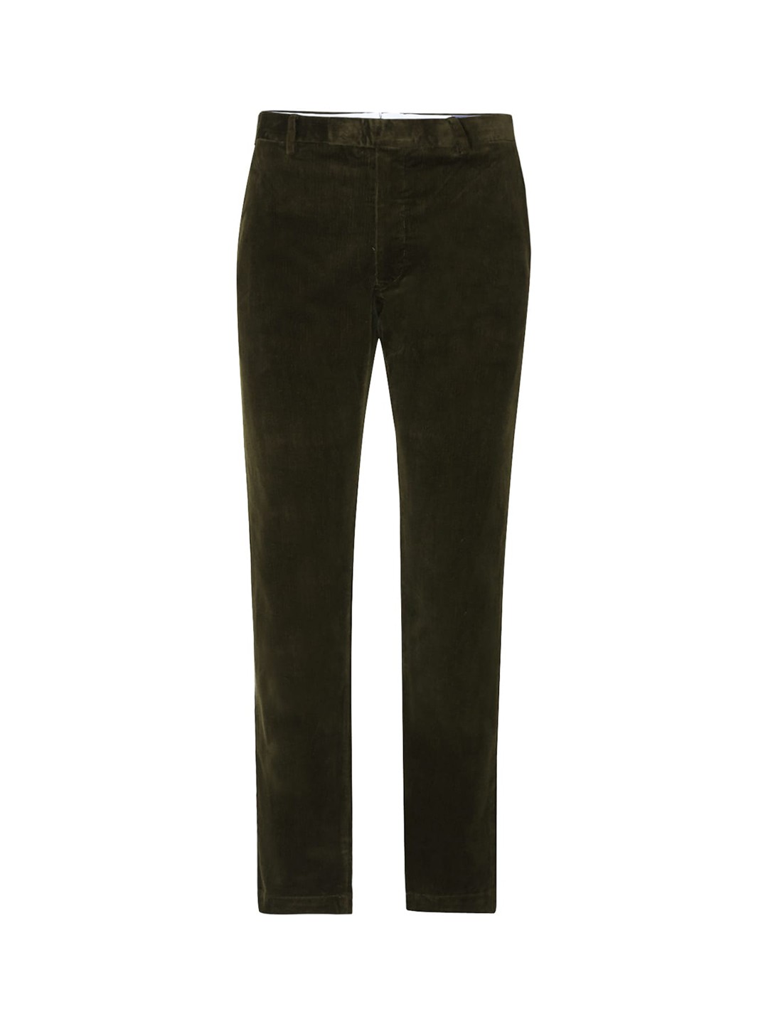 

Polo Ralph Lauren Men Olive Green Textured Cotton Trousers